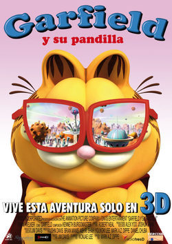 Cartel de Garfield y su pandilla 3D
