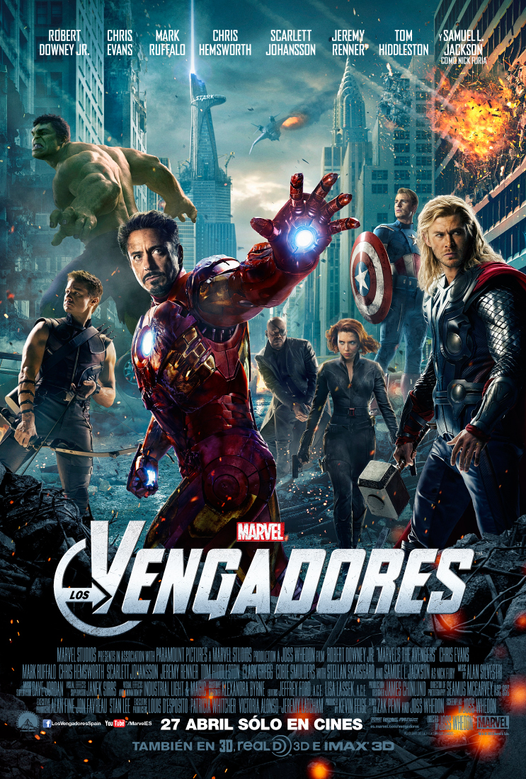 Cartel de The Avengers: Los Vengadores - España
