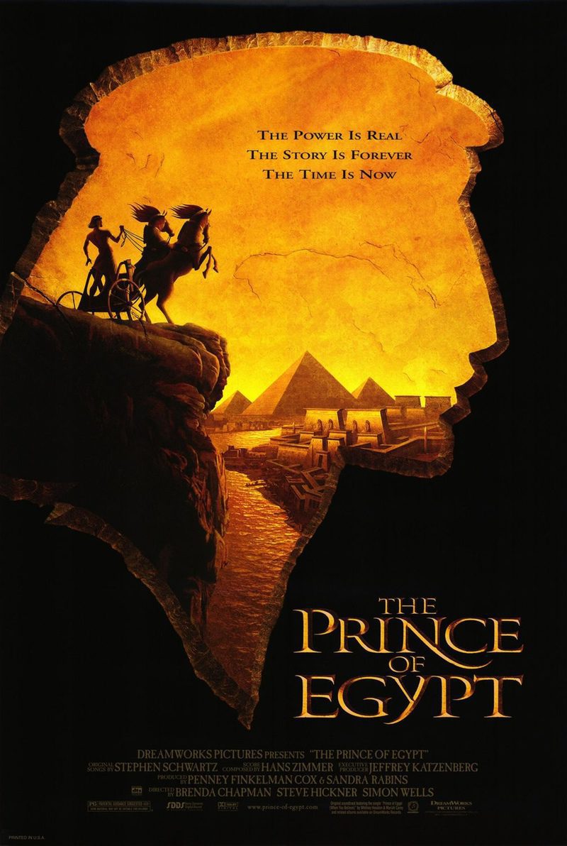 Cartel de El príncipe de Egipto - Estados Unidos