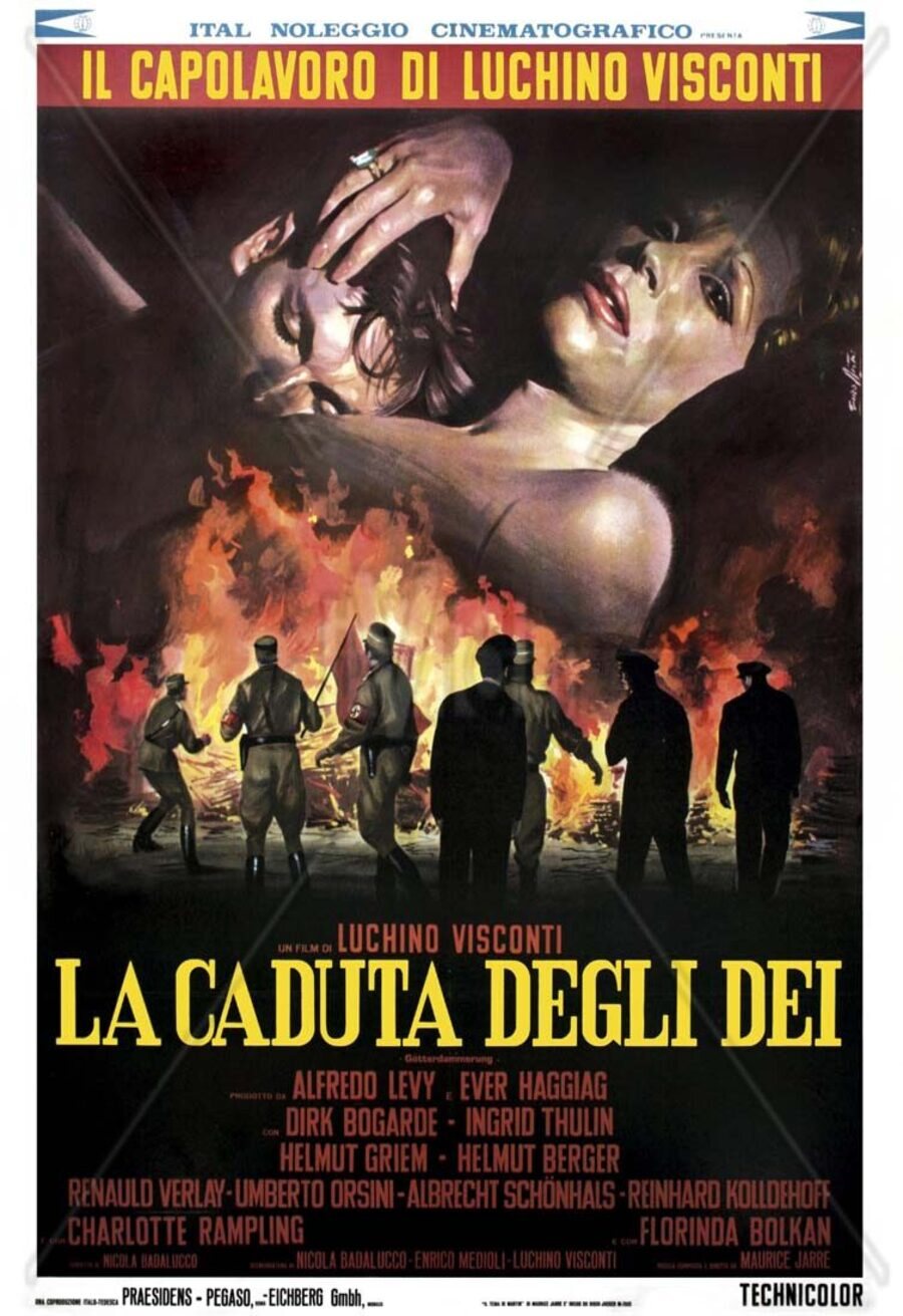 Cartel de La caída de los dioses - Italia