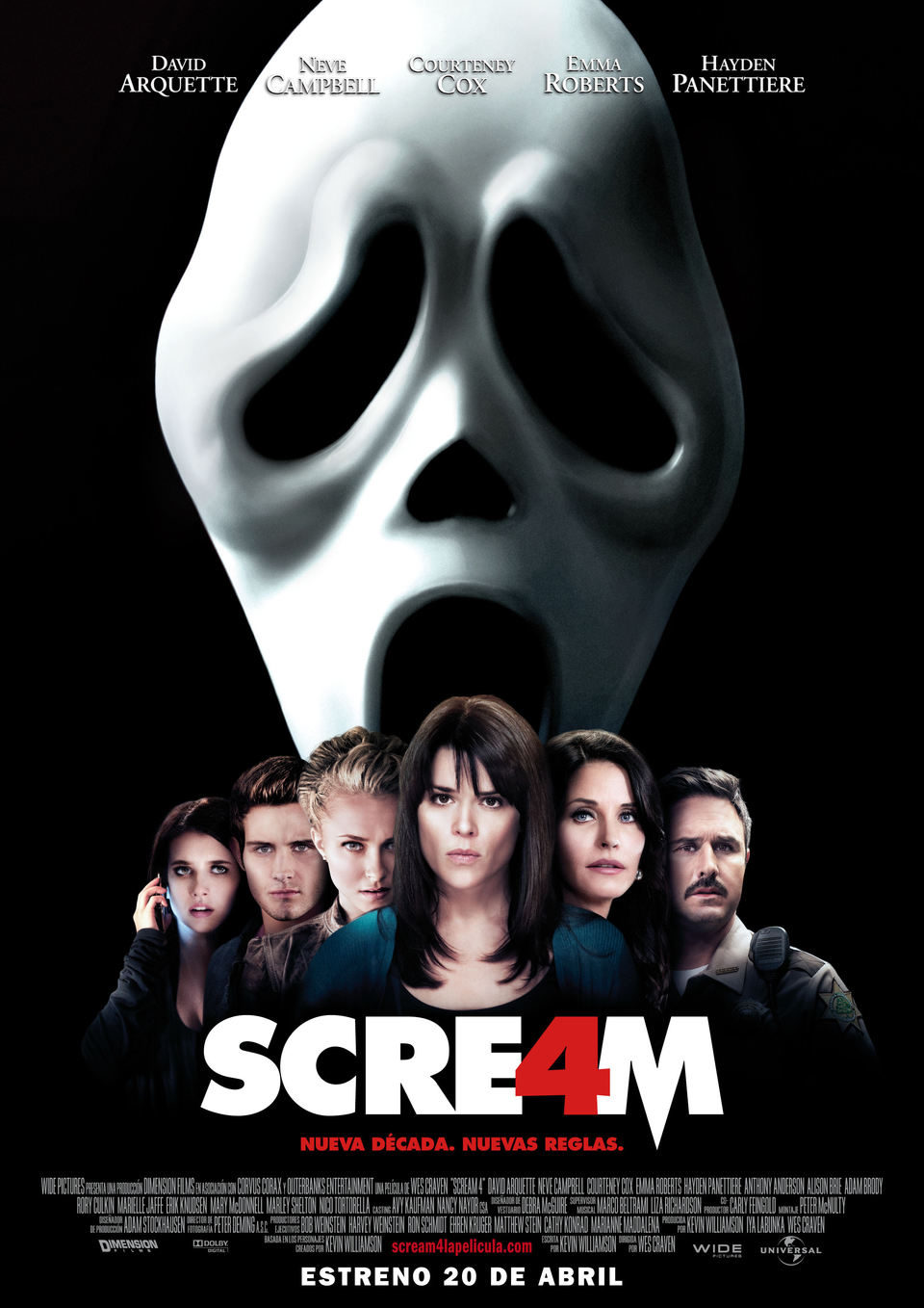 Cartel de Scream 4 - España