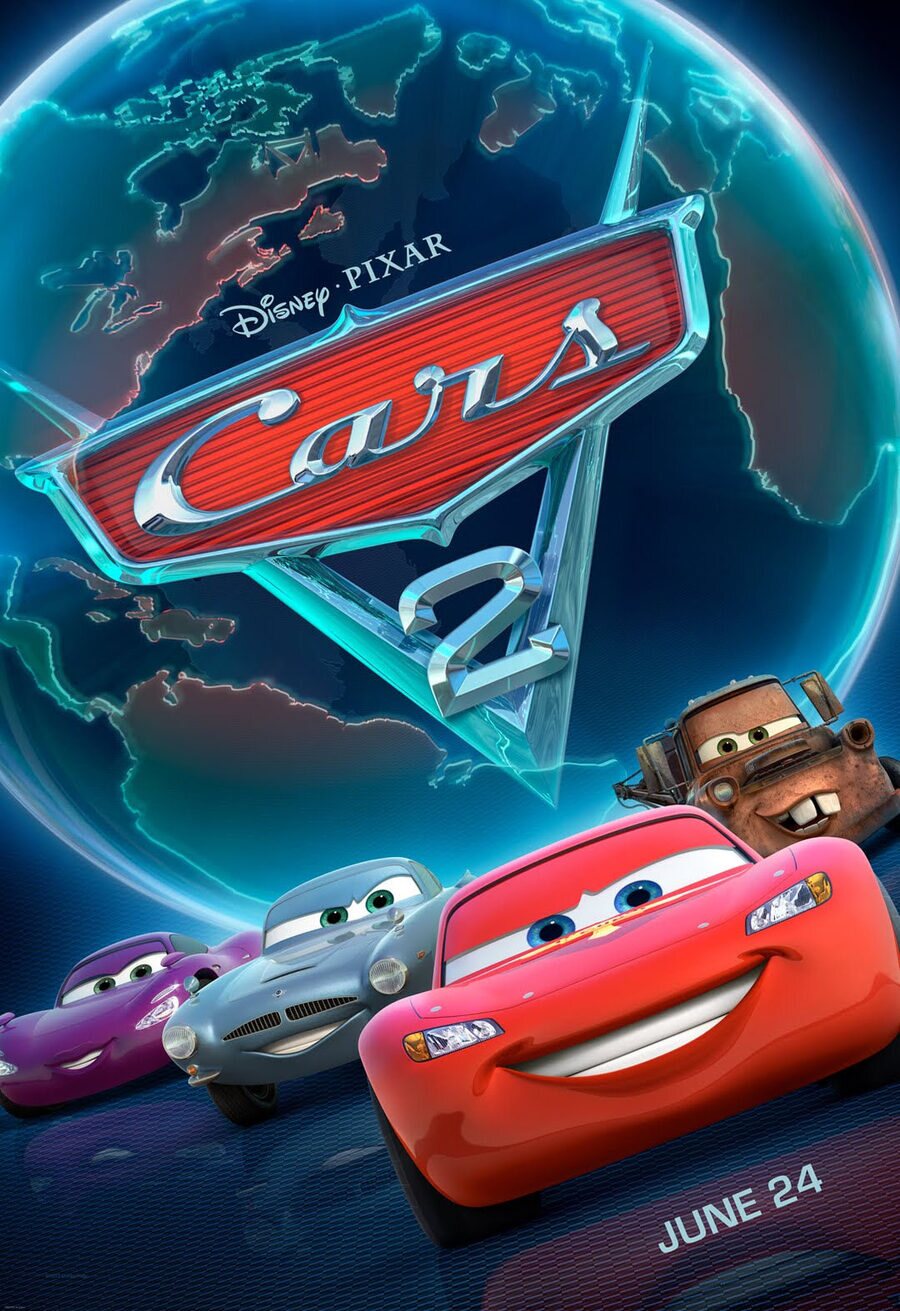Cartel de Cars 2 - Estados Unidos