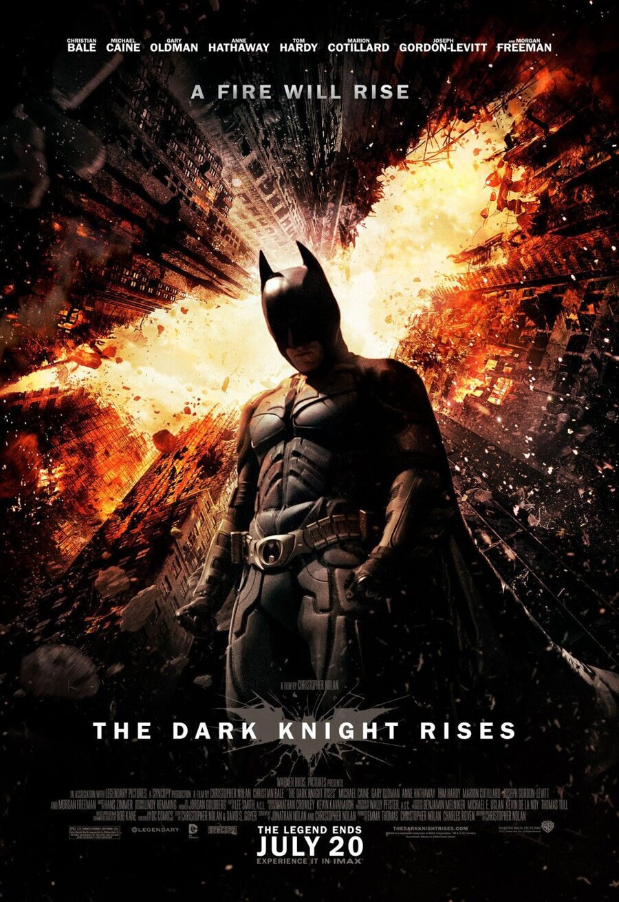 Cartel de Batman: El caballero de la noche asciende - Estados Unidos