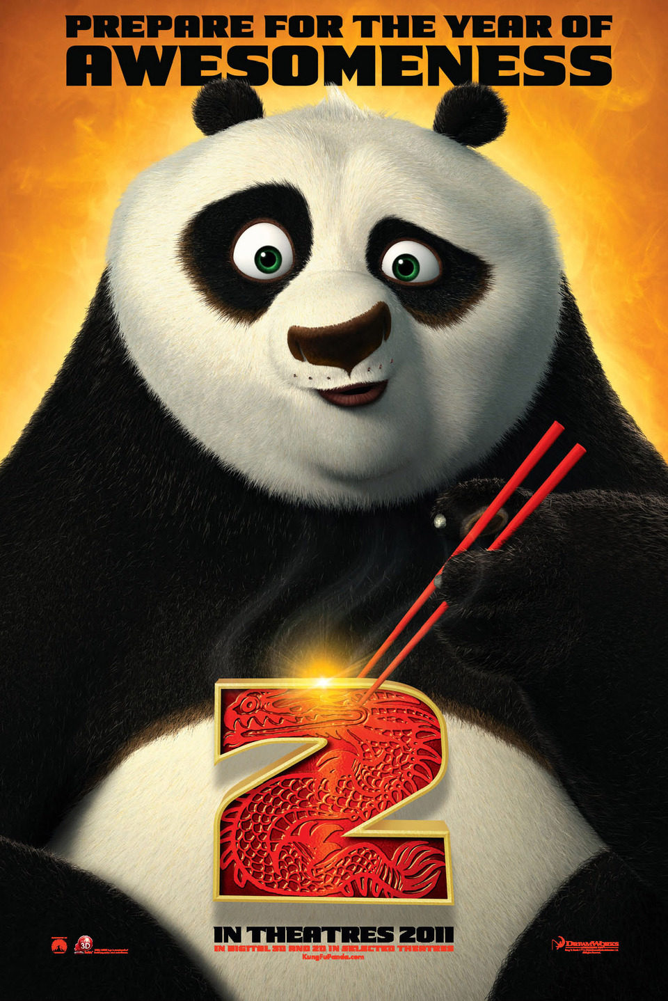 Cartel de Kung Fu Panda 2 - Teaser Estados Unidos