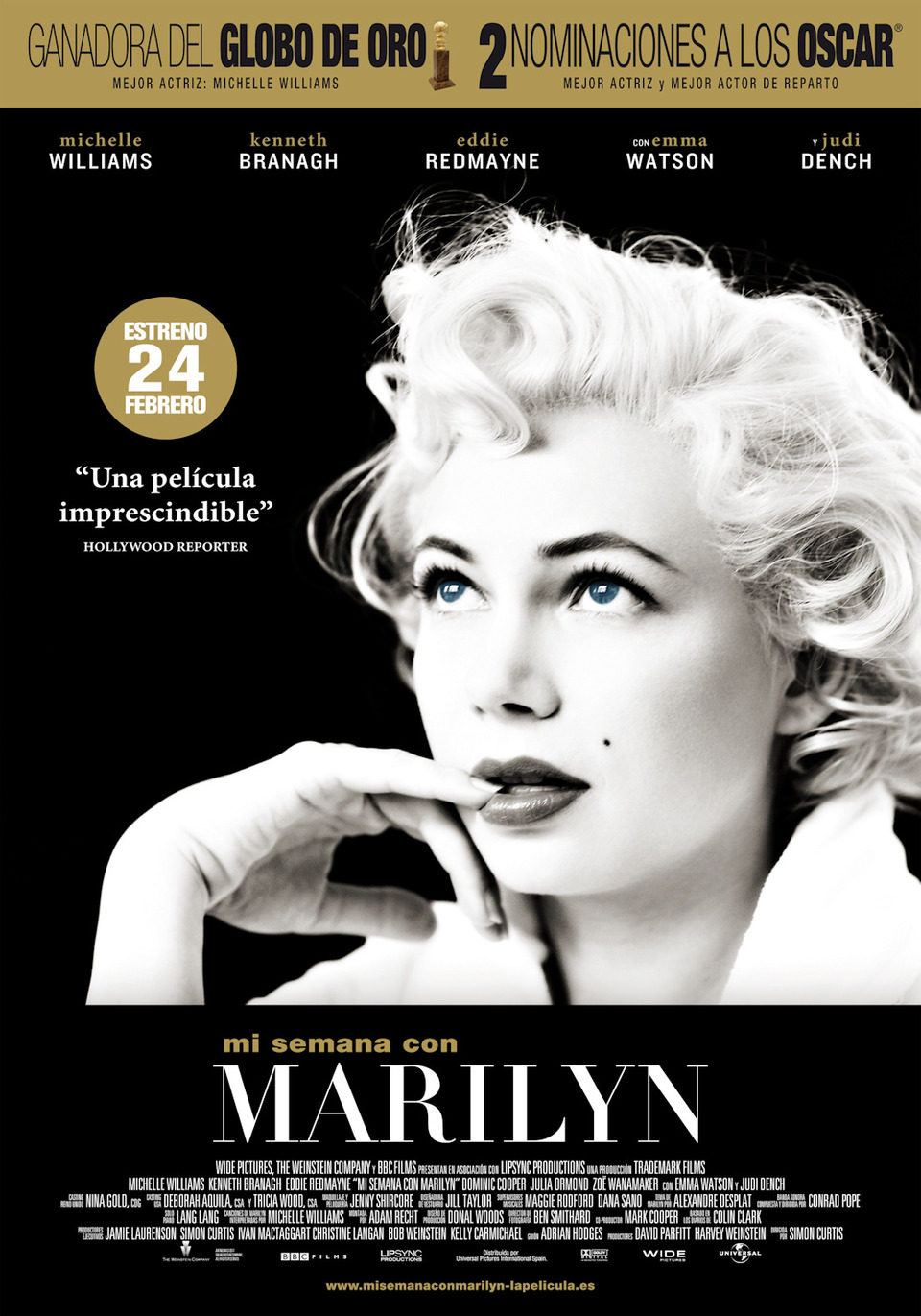 Cartel de Mi semana con Marilyn - España