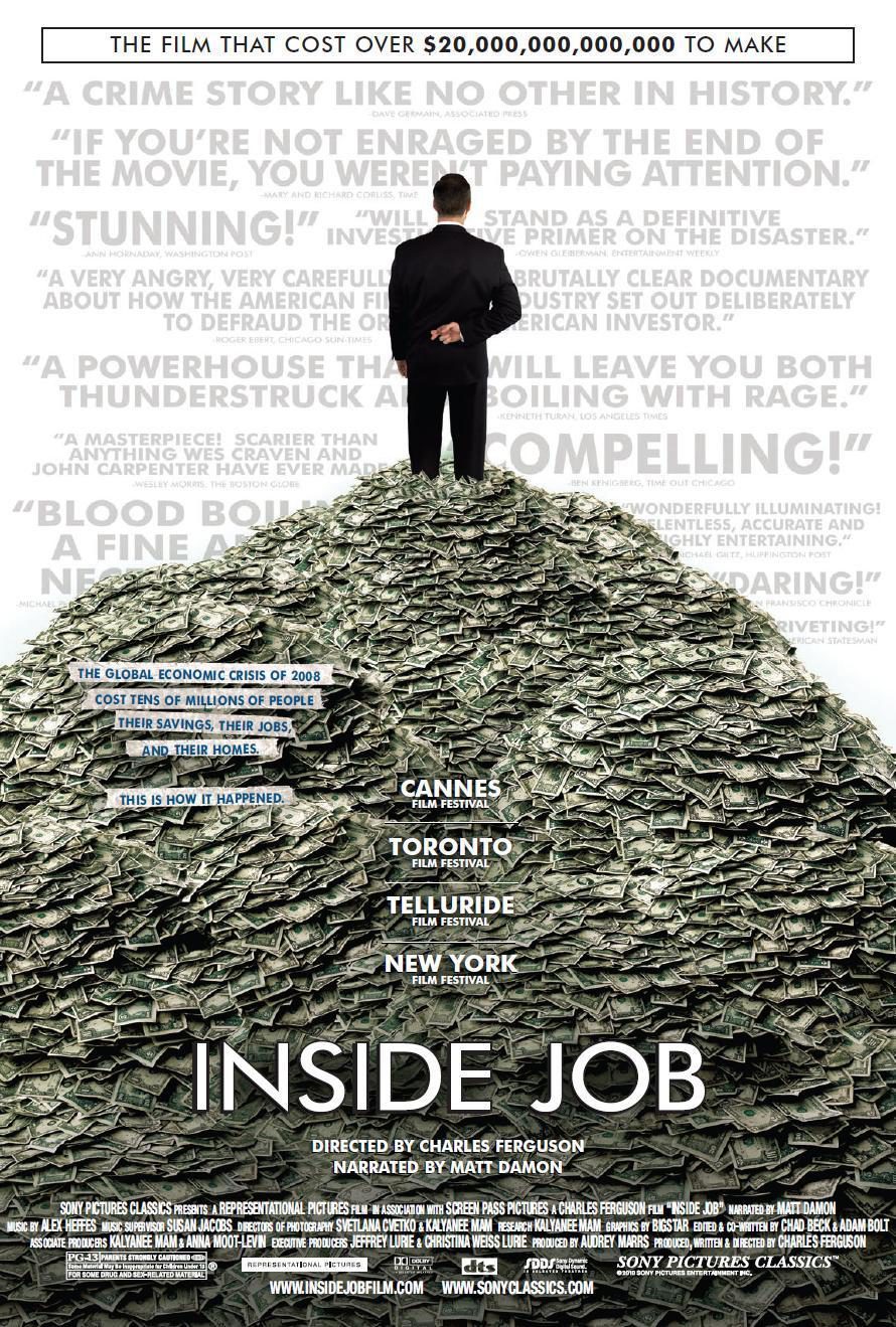 Cartel de Inside Job - EEUU