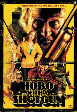 Cartel de Hobo with a shotgun