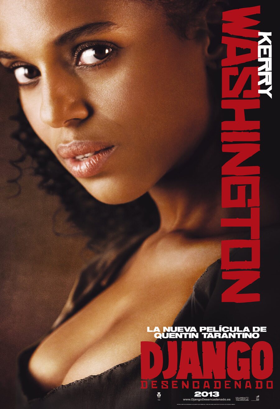 Cartel de Django sin cadenas - Kerry Washington