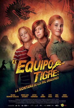 Cartel de El equipo tigre: la montaña de los mil dragones