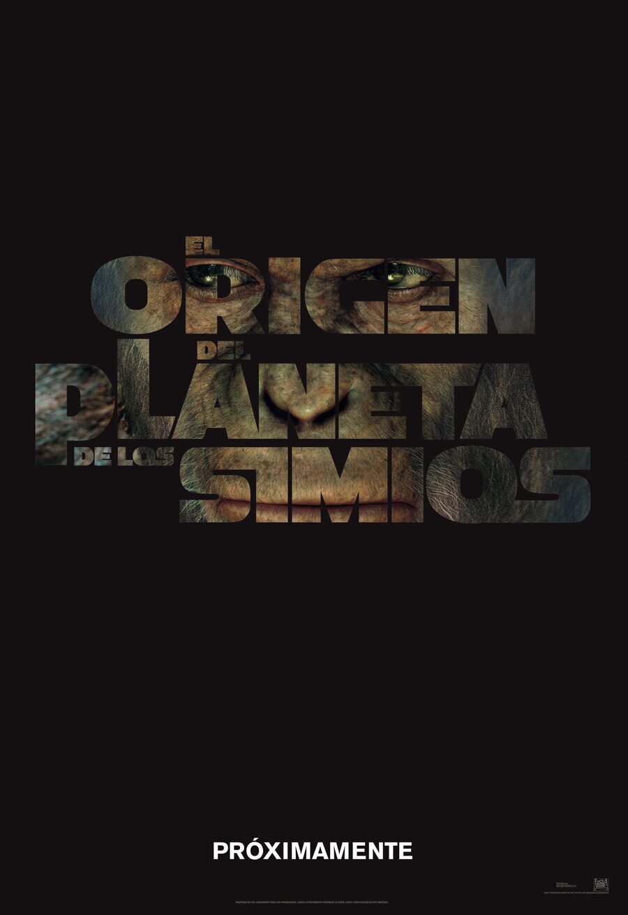 Cartel de El origen del planeta de los simios - Teaser España