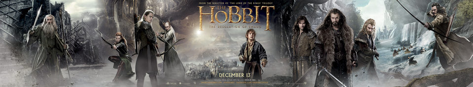 Cartel de El Hobbit: La desolación de Smaug - Banner