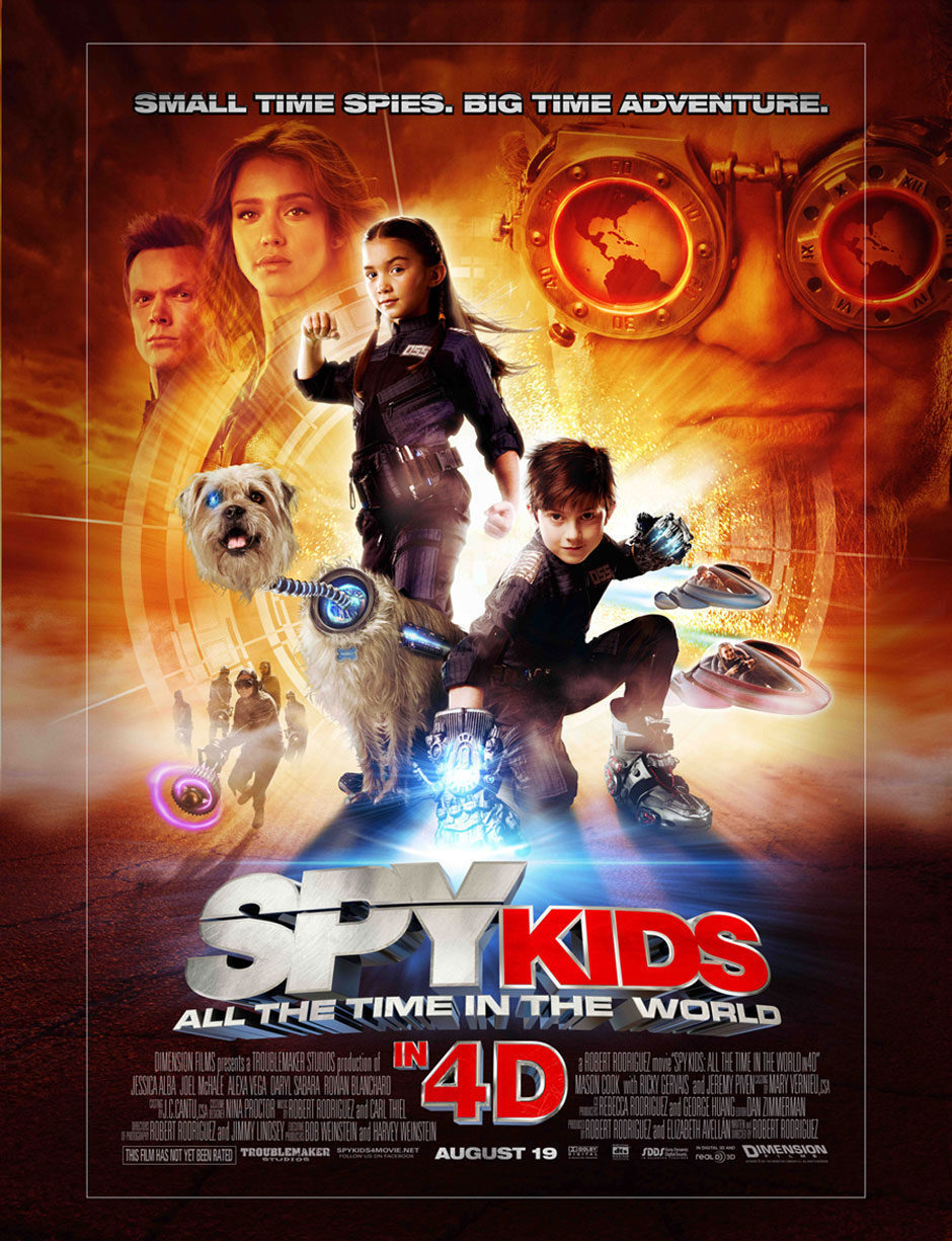 Cartel de Spy Kids 4: Todo el tiempo del mundo - Estados Unidos