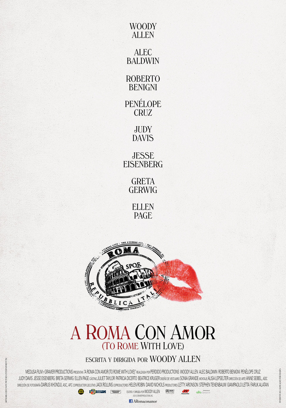 Cartel de A Roma con amor - España