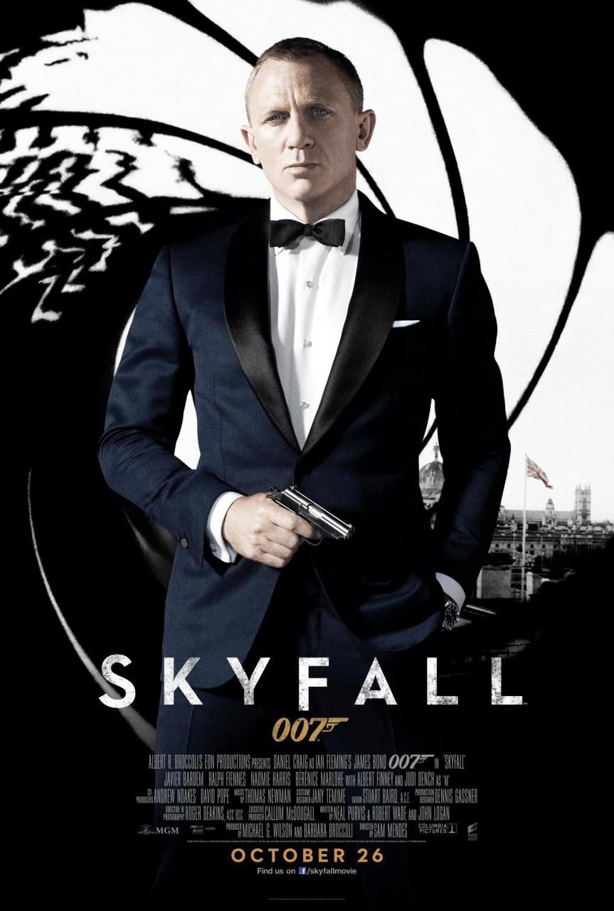 Cartel de 007 Operación Skyfall - Reino Unido