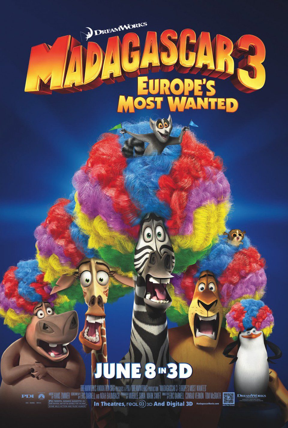 Cartel de Madagascar 3: De marcha por Europa - ee