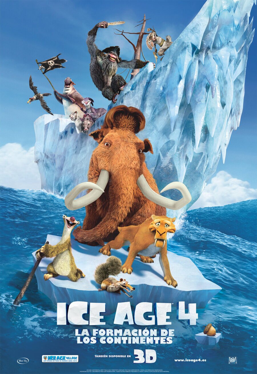 Cartel de Ice Age 4: La formación de los continentes - España