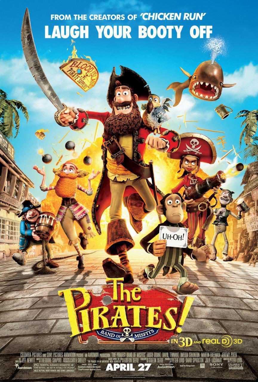 Cartel de ¡Piratas! Una loca aventura - EEUU