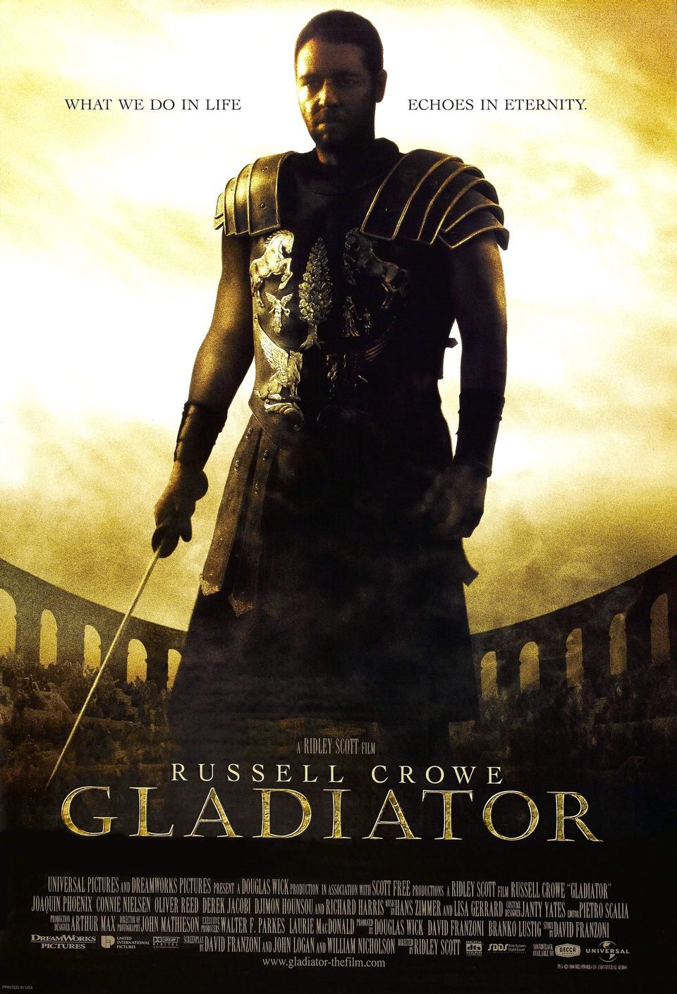 Cartel de Gladiador - EEUU