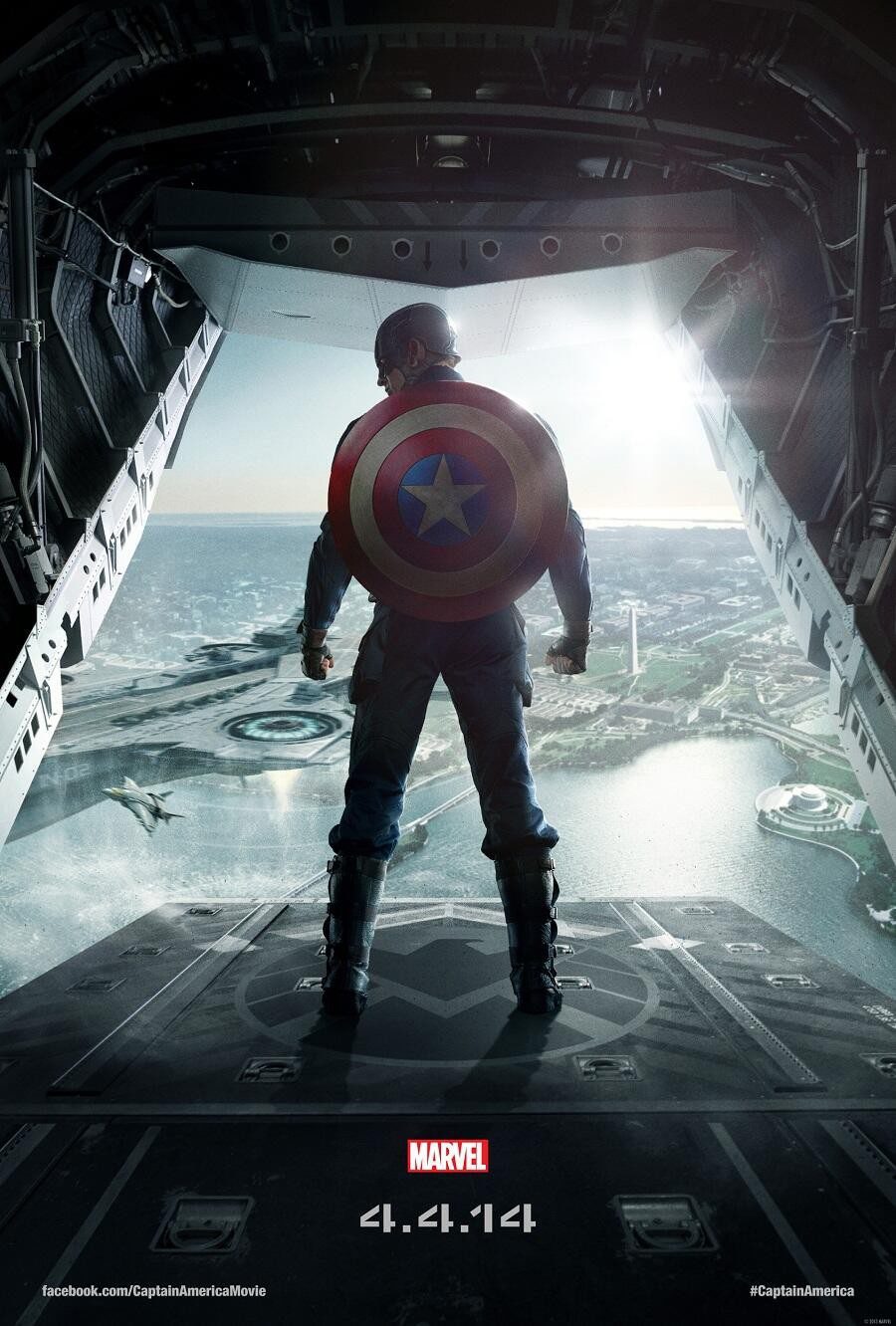 Cartel de Capitán América y el Soldado del Invierno - EEUU