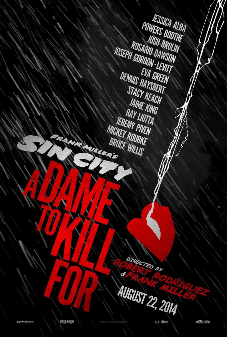 Cartel de Sin City 2: Una dama por la cual matar - Teaser EEUU