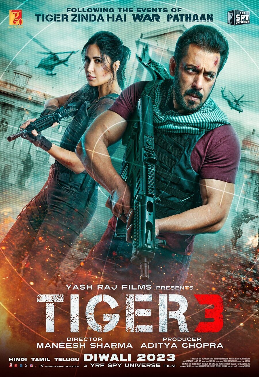 Cartel de Tiger 3 - Cartel EE.UU