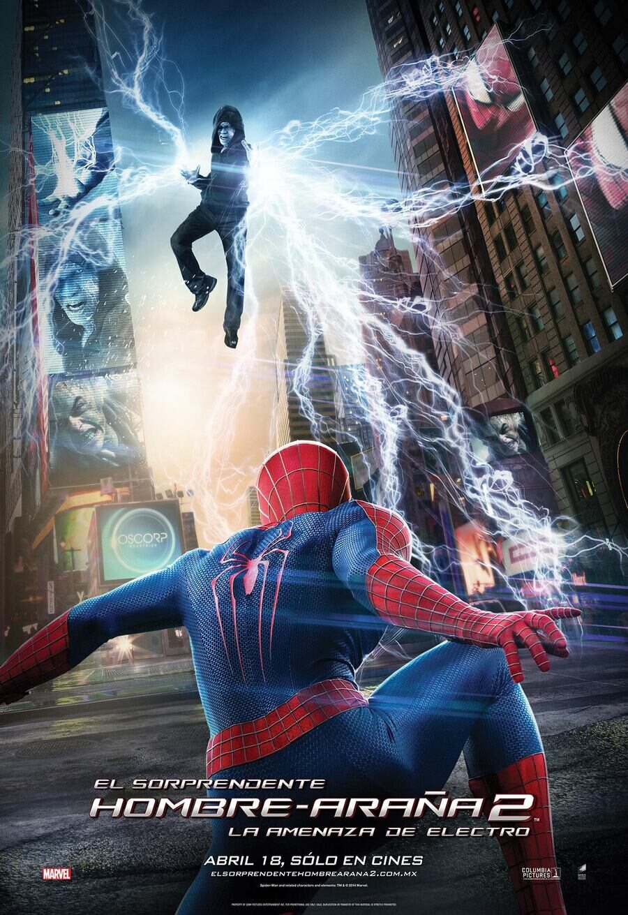 Cartel de El sorprendente Hombre Araña 2: La amenaza de Electro - México