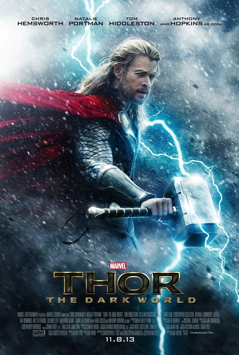Cartel de Thor: Un mundo oscuro - EEUU