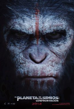 Cartel de El planeta de los simios: Confrontación