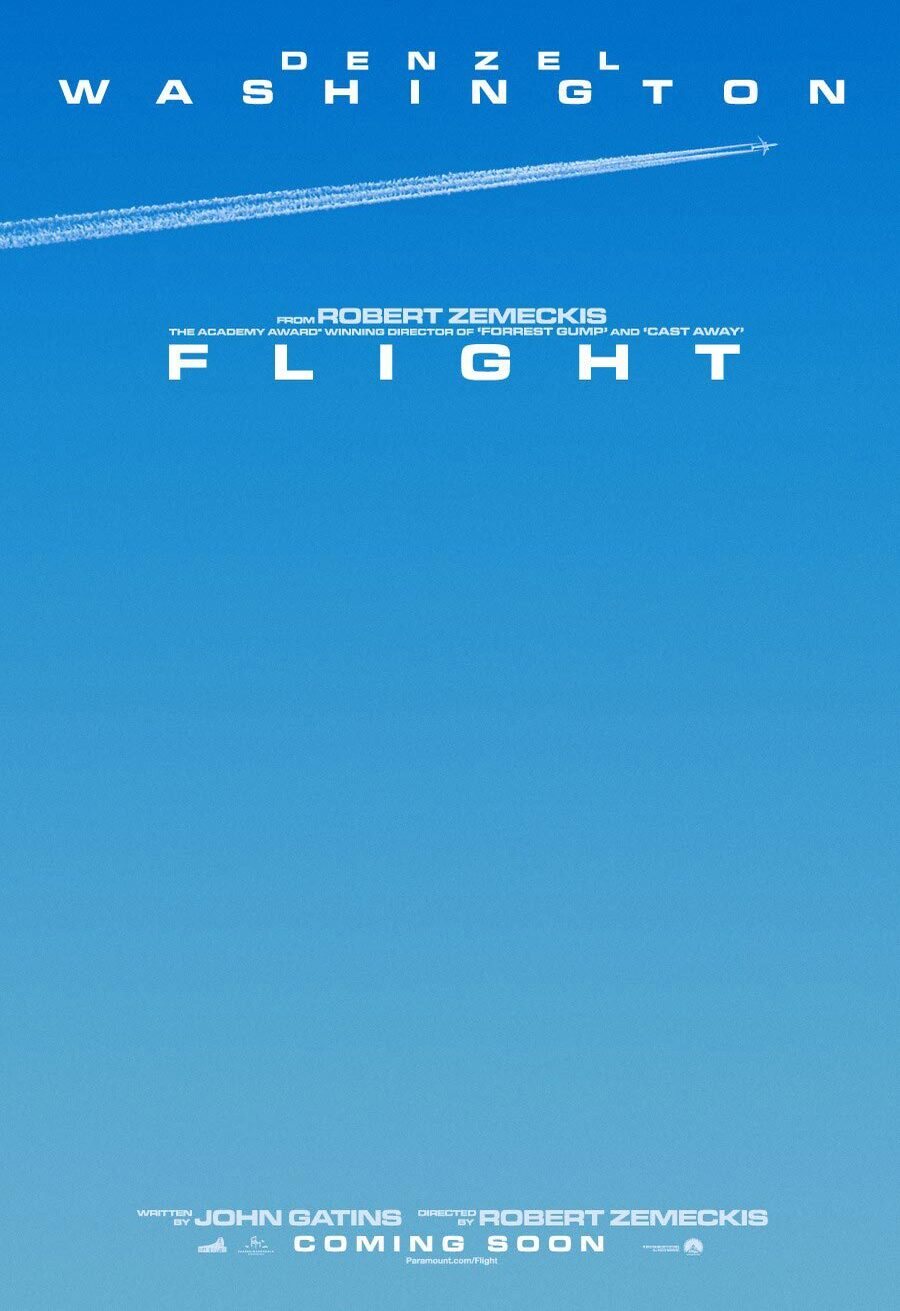 Cartel de El vuelo (Flight) - Teaser EEUU