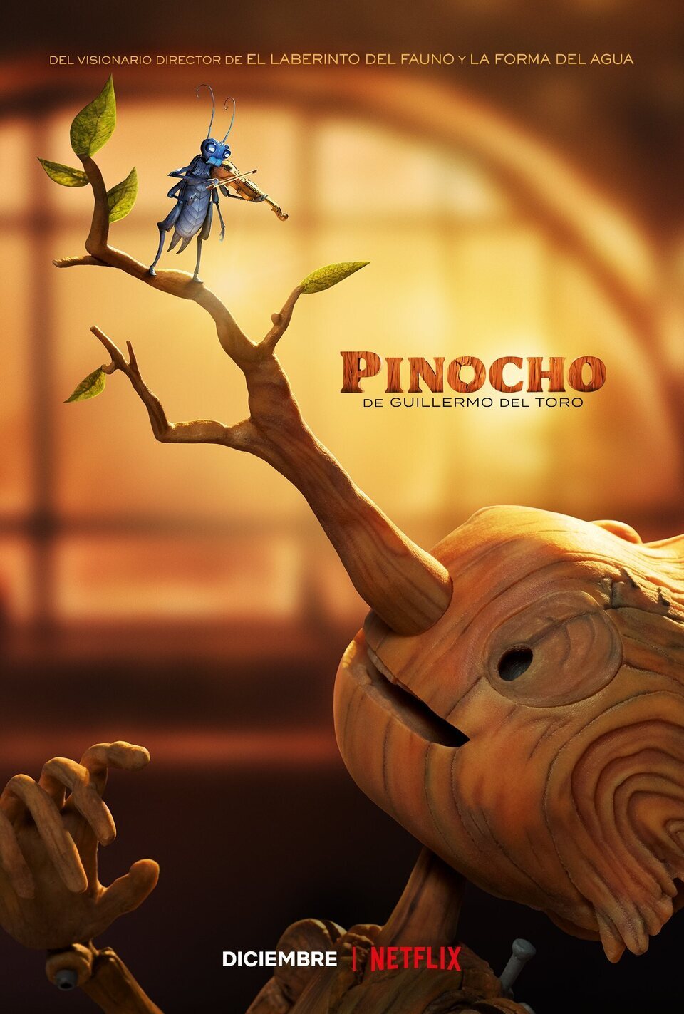 Cartel de Pinocho - Pinocho de Guillermo del toro