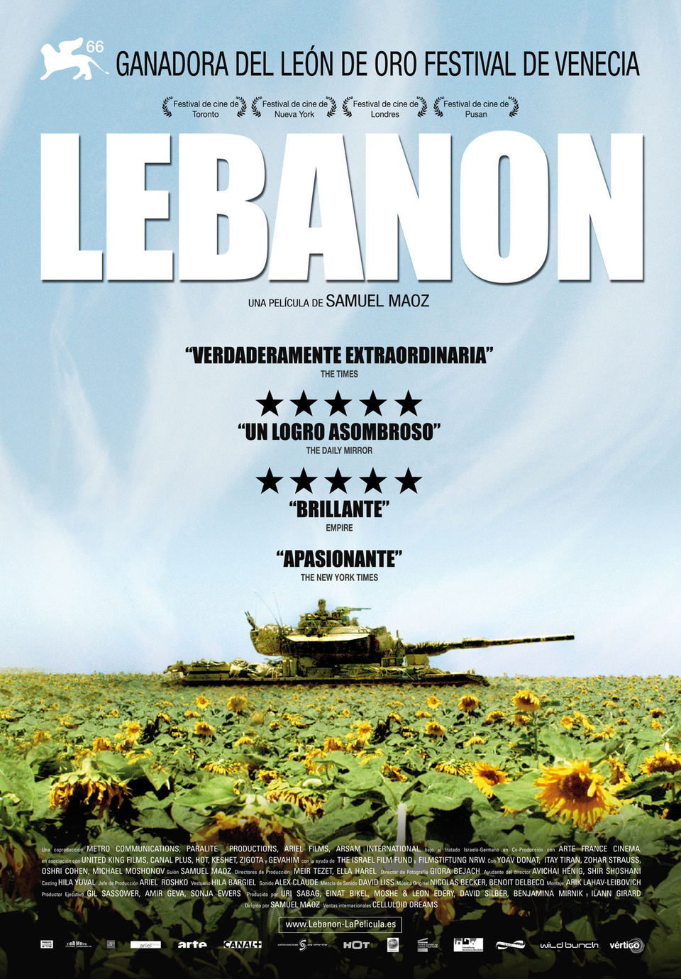 Cartel de Lebanon - España