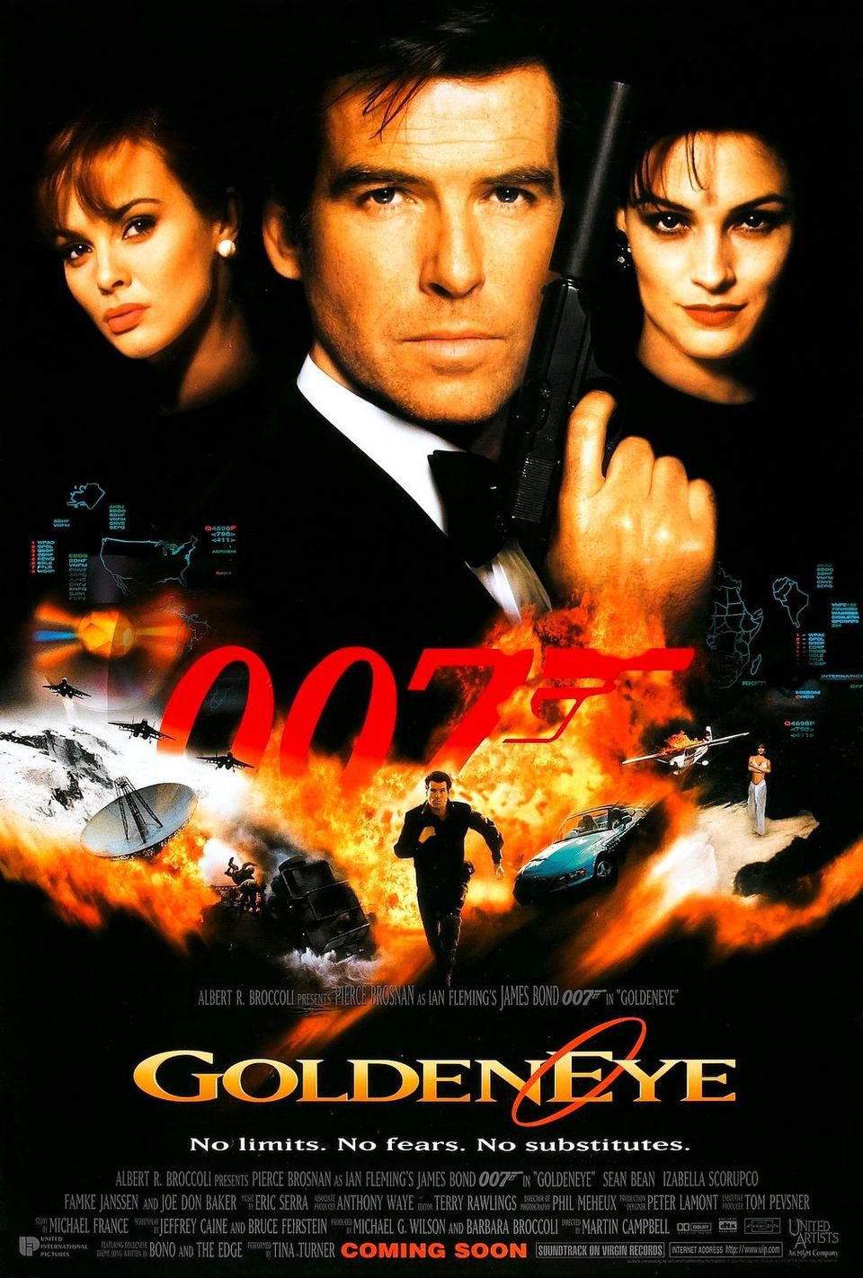Cartel de 007: GoldenEye - Estados Unidos