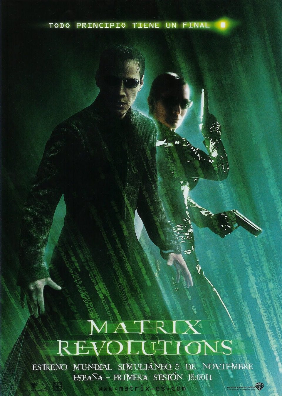 Cartel de Matrix: Revoluciones - España