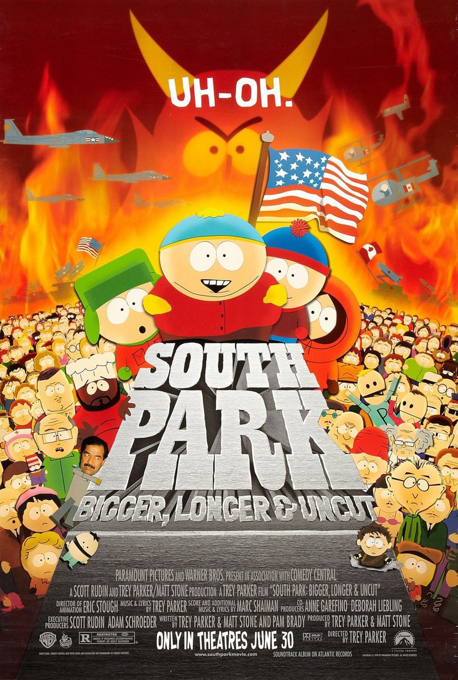 Cartel de South Park: Más grande, más largo y sin cortes - Estados Unidos