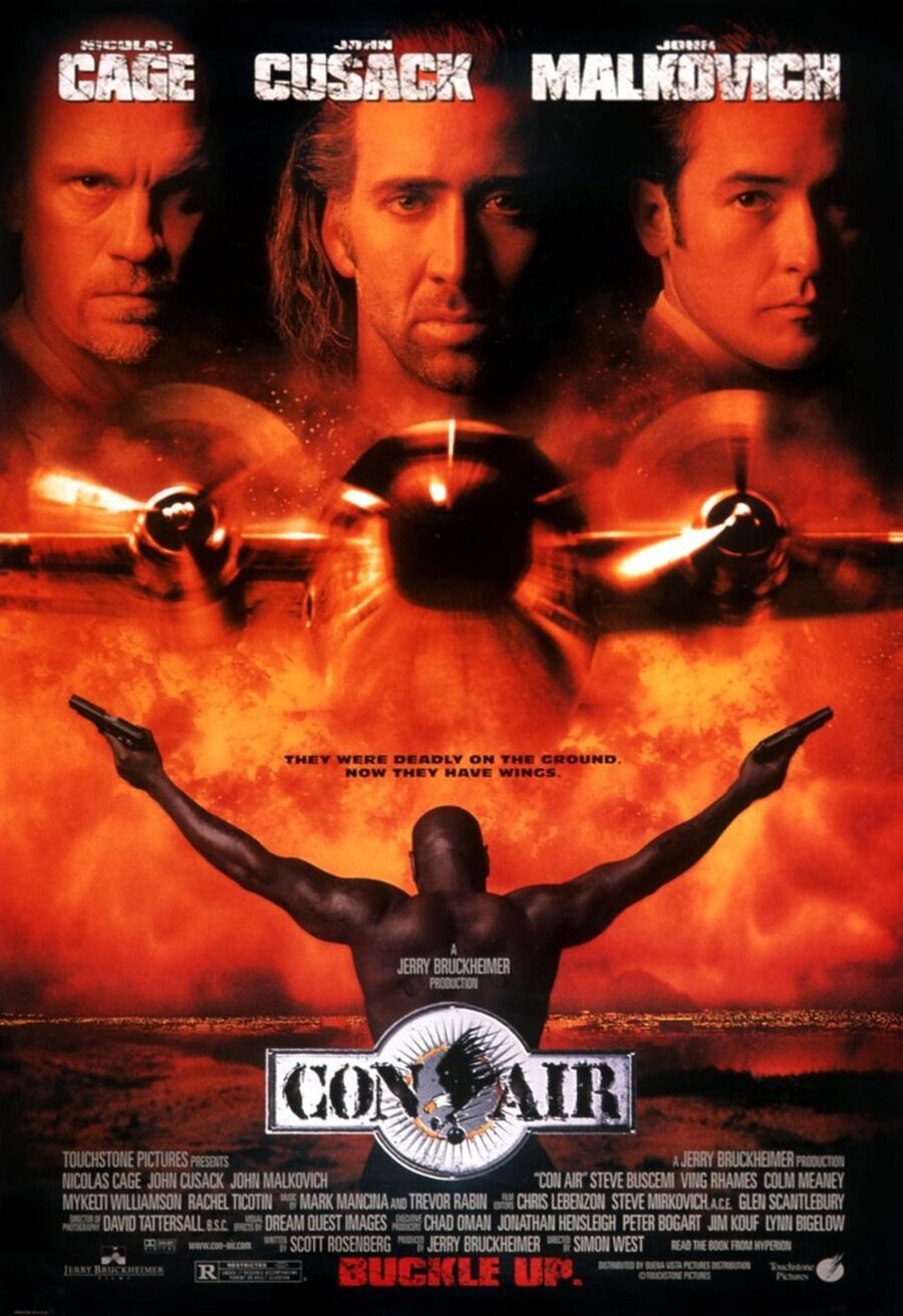 Cartel de Con Air (Convictos en el aire) - Estados Unidos