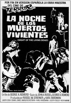 Cartel de La noche de los muertos vivientes