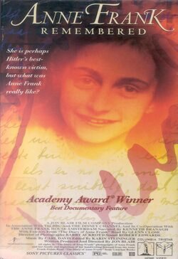 Cartel de Anne Frank Remembered