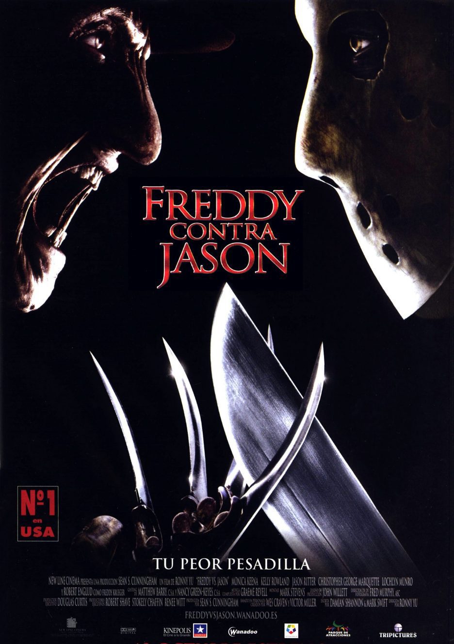 Cartel de Freddy contra Jason - España