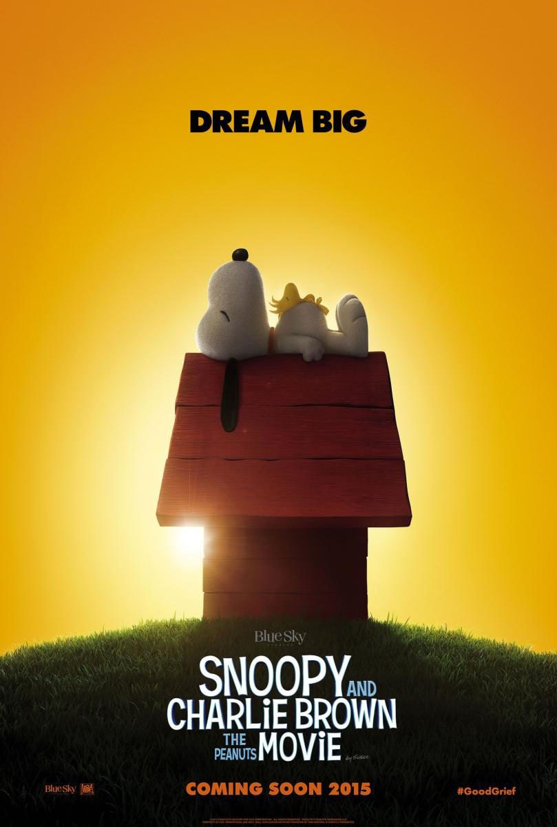 Cartel de Snoopy y Charlie Brown: Peanuts, la Película - Primer póster EE UU