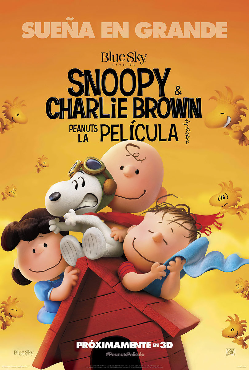 Cartel de Snoopy y Charlie Brown: Peanuts, la Película - México