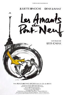 Cartel de Los amantes del Pont-Neuf