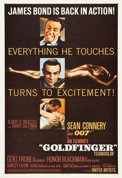 Cartel de 007 contra Goldfinger