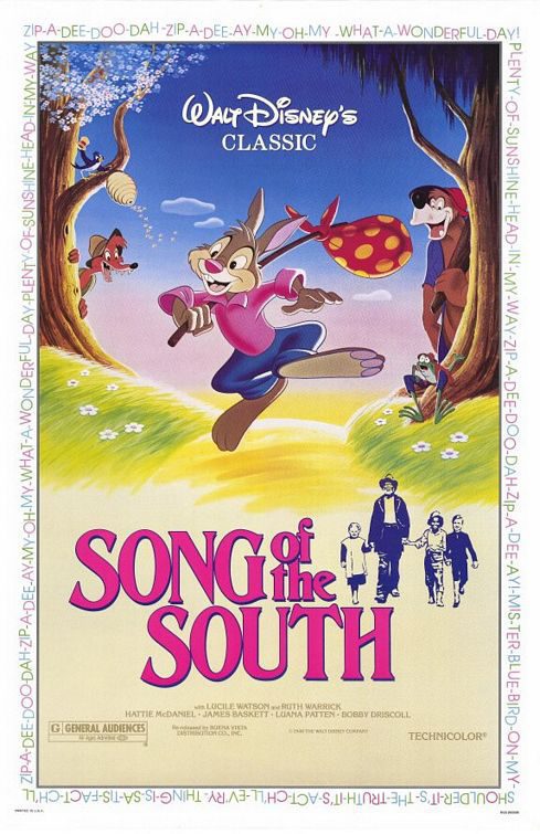 Cartel de Canción del sur - EEUU