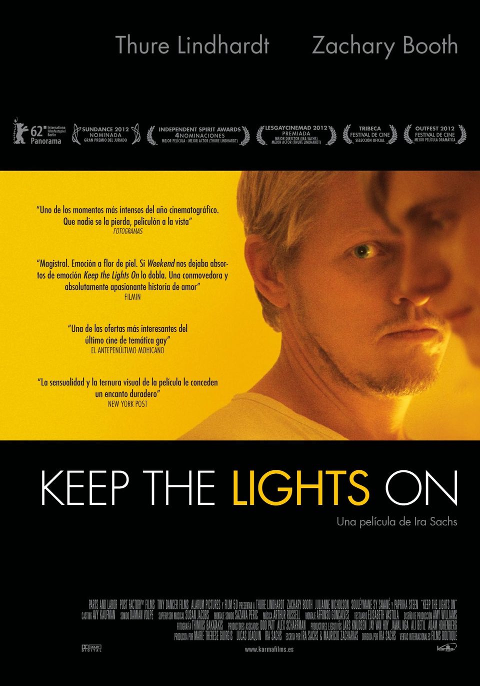 Cartel de Keep the Lights On - España