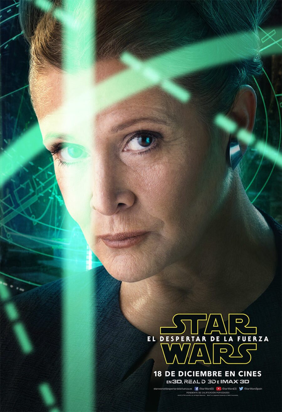 Cartel de Star Wars: Episodio VII - El despertar de la fuerza - Leia - España