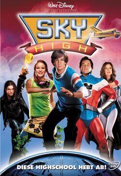 Cartel de Sky High. Una escuela de altos vuelos