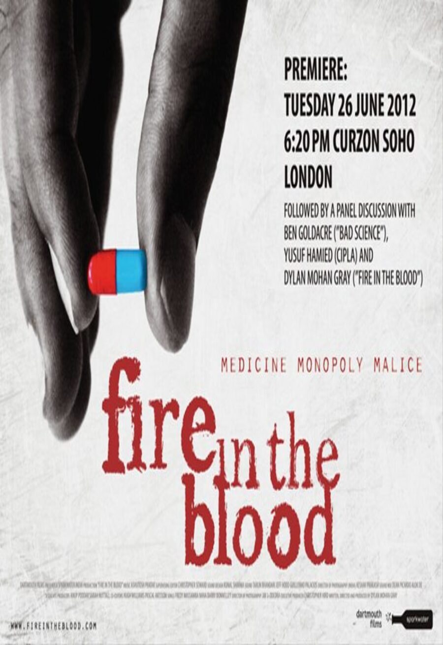 Cartel de Fire in the Blood - Reino Unido