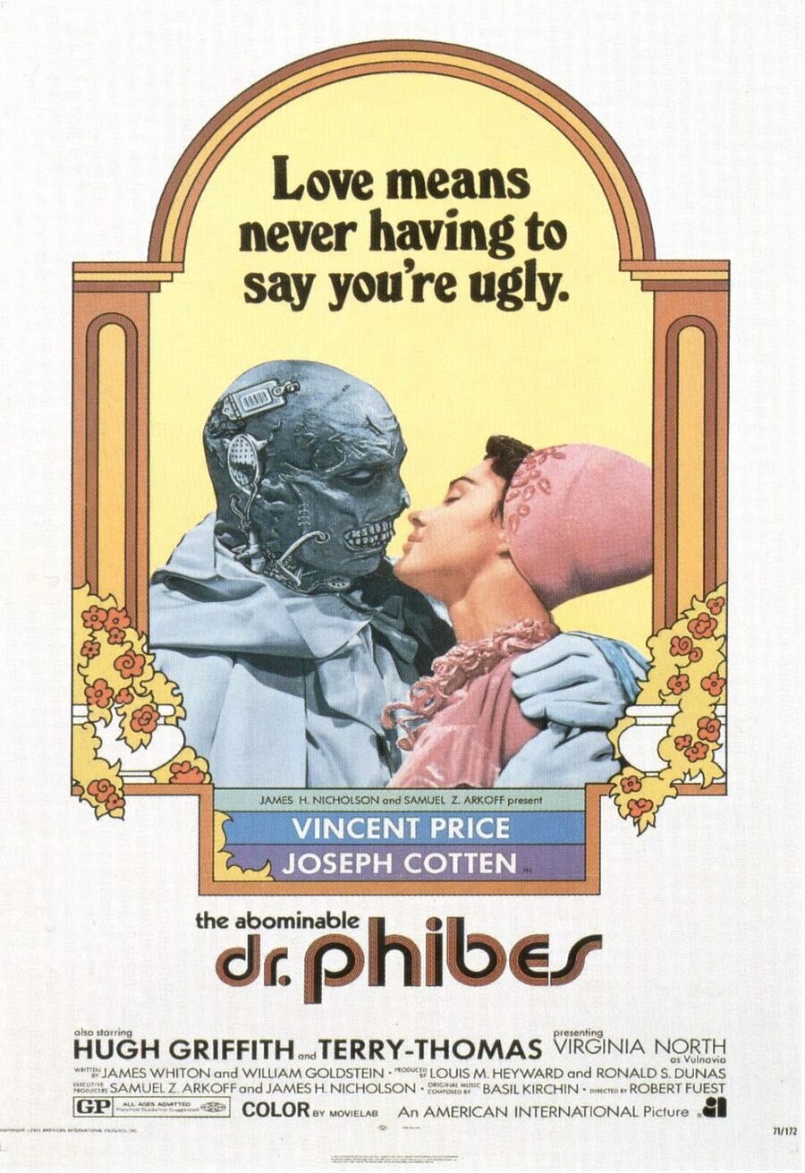 Cartel de El abominable Dr. Phibes - Estados Unidos