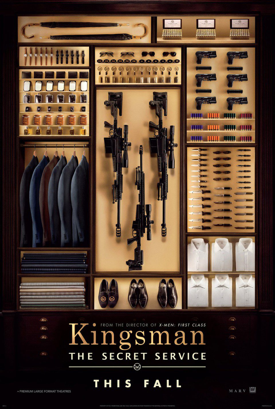 Cartel de Kingsman: El Servicio Secreto - Teaser EEUU