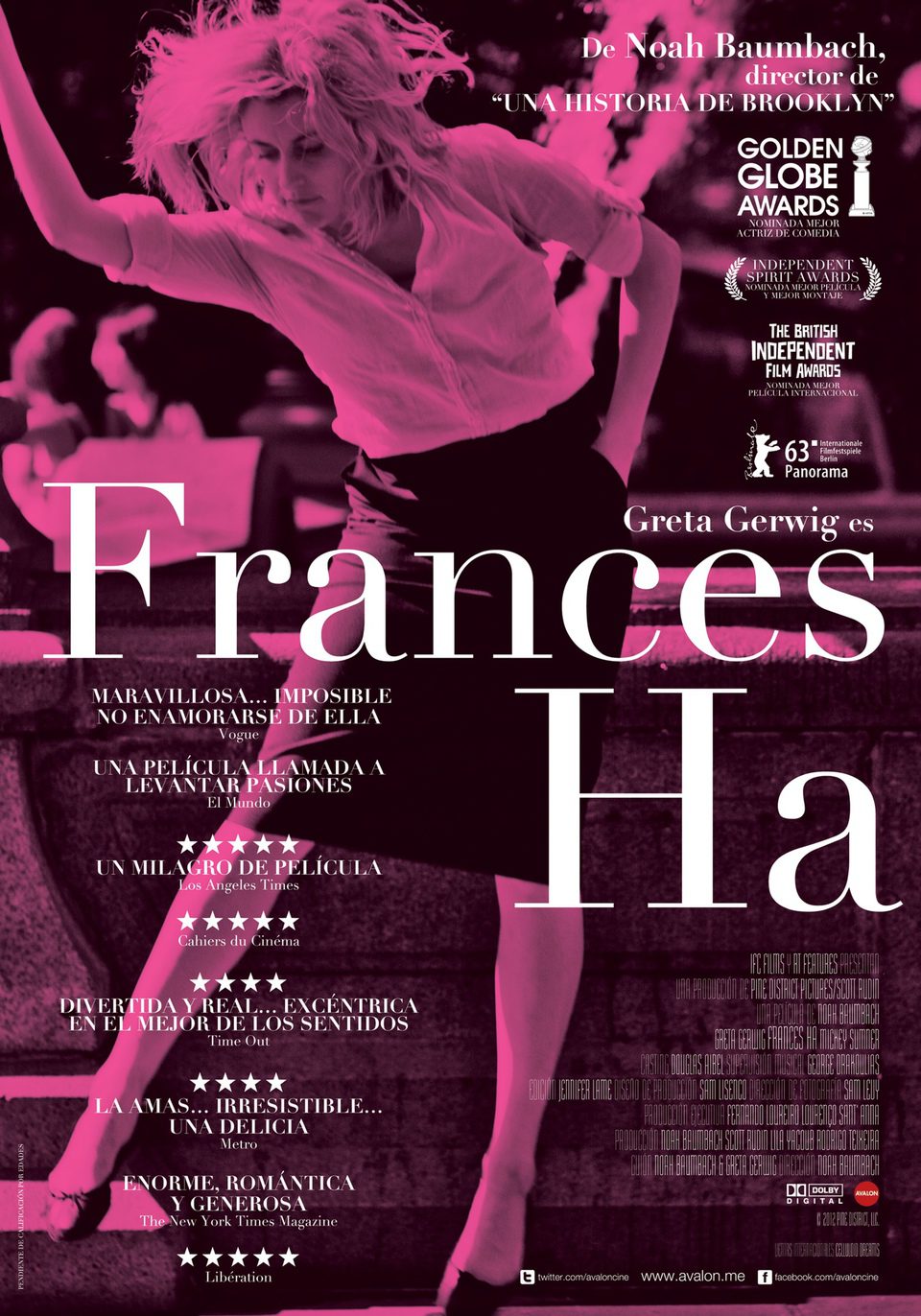 Cartel de Frances Ha - España